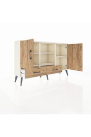 Arges Konsol 5 Raflı 2 Çekmeceli 3 Kapaklı 132x30x83 - S144M026V03A