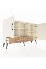 Arges Konsol 5 Raflı 2 Çekmeceli 3 Kapaklı 132x30x83 - S144M026V06A