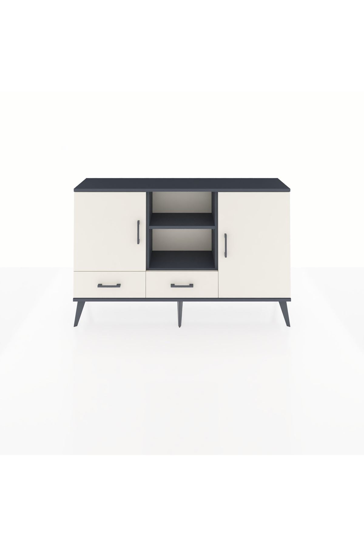 Arges Konsol 5 Raflı 2 Çekmeceli 3 Kapaklı 132x30x83 - S144M026V13A