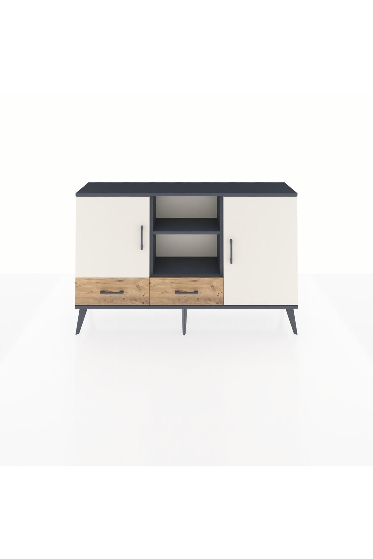 Arges Konsol 5 Raflı 2 Çekmeceli 3 Kapaklı 132x30x83 - S144M026V15A