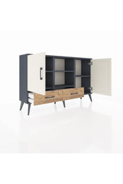 Arges Konsol 5 Raflı 2 Çekmeceli 3 Kapaklı 132x30x83 - S144M026V15A
