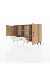 Arges Konsol 5 Raflı 2 Çekmeceli 3 Kapaklı 132x30x83 - S144M026V19A