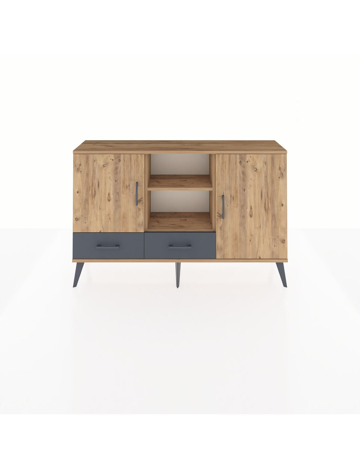 Arges Konsol 5 Raflı 2 Çekmeceli 3 Kapaklı 132x30x83 - S144M026V20A