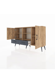 Arges Konsol 5 Raflı 2 Çekmeceli 3 Kapaklı 132x30x83 - S144M026V20A
