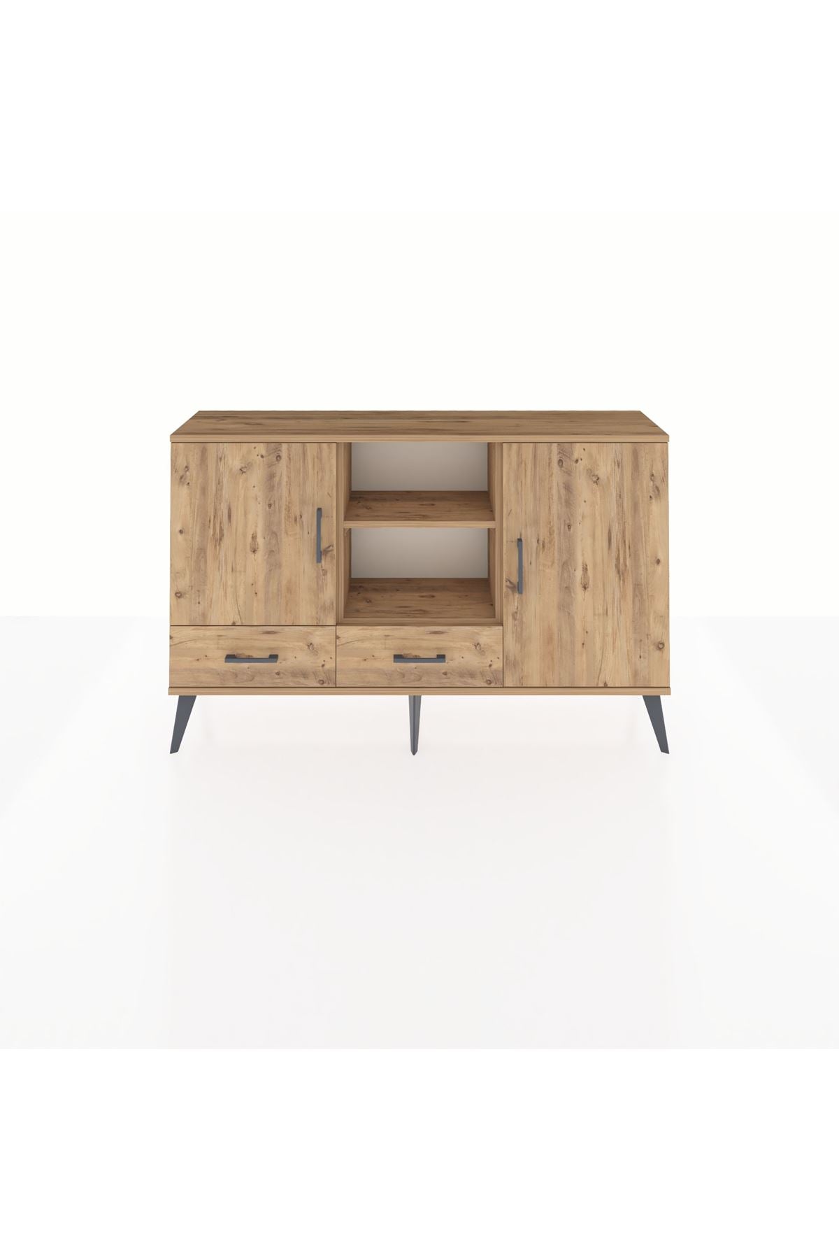 Arges Konsol 5 Raflı 2 Çekmeceli 3 Kapaklı 132x30x83 - S144M026V21A