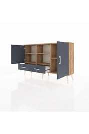 Arges Konsol 5 Raflı 2 Çekmeceli 3 Kapaklı 132x30x83 - S144M026V26A