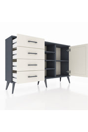 Arges Konsol 4 Raflı 4 Çekmeceli Tek Kapaklı 132x30x83 - S144M027V13A