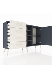 Arges Konsol 4 Raflı 4 Çekmeceli Tek Kapaklı 132x30x83 - S144M027V16A