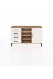 Arges Konsol 4 Raflı 4 Çekmeceli Tek Kapaklı 132x30x83 - S144M027V22A