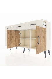 Arges Konsol 2 Raflı 6 Çekmeceli 2 Kapaklı 132x30x83 - S144M028V01A