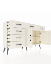 Arges Konsol 2 Raflı 6 Çekmeceli 2 Kapaklı 132x30x83 - S144M028V04A