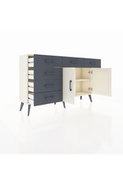 Arges Konsol 2 Raflı 6 Çekmeceli 2 Kapaklı 132x30x83 - S144M028V05A