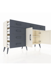 Arges Konsol 2 Raflı 6 Çekmeceli 2 Kapaklı 132x30x83 - S144M028V05A