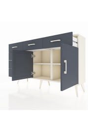 Arges Konsol 2 Raflı 6 Çekmeceli 2 Kapaklı 132x30x83 - S144M028V08A