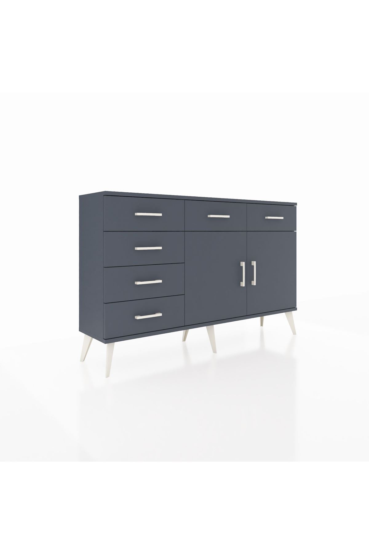 Arges Konsol 2 Raflı 6 Çekmeceli 2 Kapaklı 132x30x83 - S144M028V17A