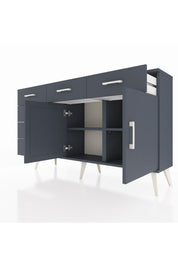 Arges Konsol 2 Raflı 6 Çekmeceli 2 Kapaklı 132x30x83 - S144M028V17A