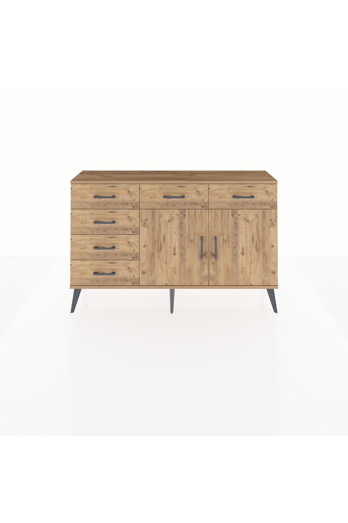 Arges Konsol 2 Raflı 6 Çekmeceli 2 Kapaklı 132x30x83 - S144M028V21A