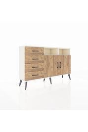Arges Konsol 4 Raflı 4 Çekmeceli 2 Kapaklı 132x30x83 - S144M029V03A