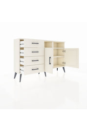 Arges Konsol 4 Raflı 4 Çekmeceli 2 Kapaklı 132x30x83 - S144M029V04A