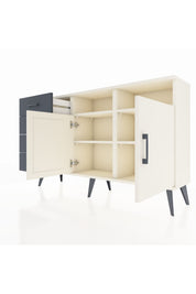 Arges Konsol 4 Raflı 4 Çekmeceli 2 Kapaklı 132x30x83 - S144M029V05A