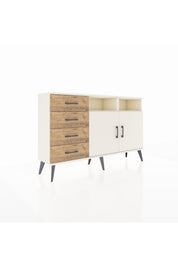 Arges Konsol 4 Raflı 4 Çekmeceli 2 Kapaklı 132x30x83 - S144M029V06A