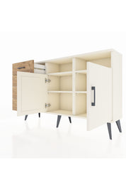 Arges Konsol 4 Raflı 4 Çekmeceli 2 Kapaklı 132x30x83 - S144M029V06A