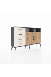 Arges Konsol 4 Raflı 4 Çekmeceli 2 Kapaklı 132x30x83 - S144M029V10A