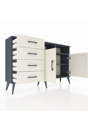 Arges Konsol 4 Raflı 4 Çekmeceli 2 Kapaklı 132x30x83 - S144M029V13A