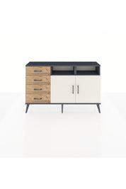 Arges Konsol 4 Raflı 4 Çekmeceli 2 Kapaklı 132x30x83 - S144M029V15A