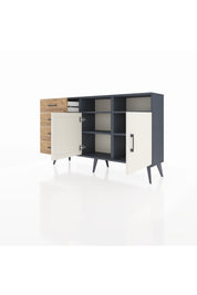 Arges Konsol 4 Raflı 4 Çekmeceli 2 Kapaklı 132x30x83 - S144M029V15A