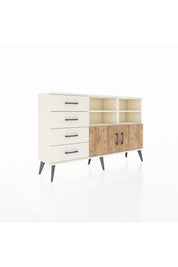 Arges Konsol 4 Raflı 4 Çekmeceli 2 Kapaklı 132x30x83 - S144M030V01A