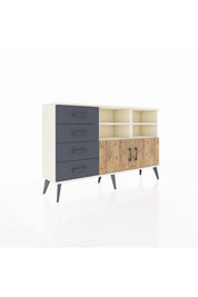 Arges Konsol 4 Raflı 4 Çekmeceli 2 Kapaklı 132x30x83 - S144M030V02A
