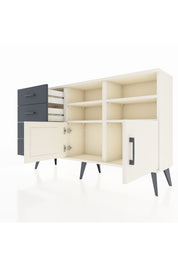 Arges Konsol 4 Raflı 4 Çekmeceli 2 Kapaklı 132x30x83 - S144M030V05A