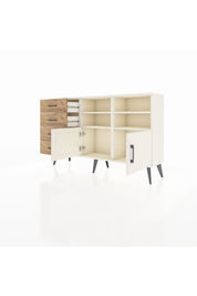 Arges Konsol 4 Raflı 4 Çekmeceli 2 Kapaklı 132x30x83 - S144M030V06A