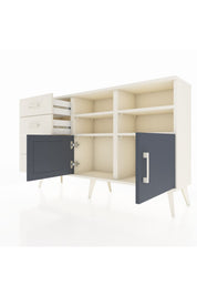 Arges Konsol 4 Raflı 4 Çekmeceli 2 Kapaklı 132x30x83 - S144M030V07A