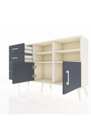 Arges Konsol 4 Raflı 4 Çekmeceli 2 Kapaklı 132x30x83 - S144M030V08A