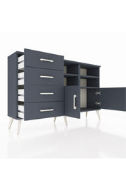 Arges Konsol 4 Raflı 4 Çekmeceli 2 Kapaklı 132x30x83 - S144M030V17A