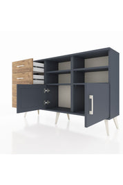 Arges Konsol 4 Raflı 4 Çekmeceli 2 Kapaklı 132x30x83 - S144M030V18A