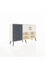 Arges Konsol 4 Raflı 4 Çekmeceli 2 Kapaklı 132x30x83 - S144M031V05A