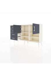 Arges Konsol 4 Raflı 4 Çekmeceli 2 Kapaklı 132x30x83 - S144M031V08A
