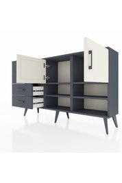 Arges Konsol 4 Raflı 4 Çekmeceli 2 Kapaklı 132x30x83 - S144M031V14A
