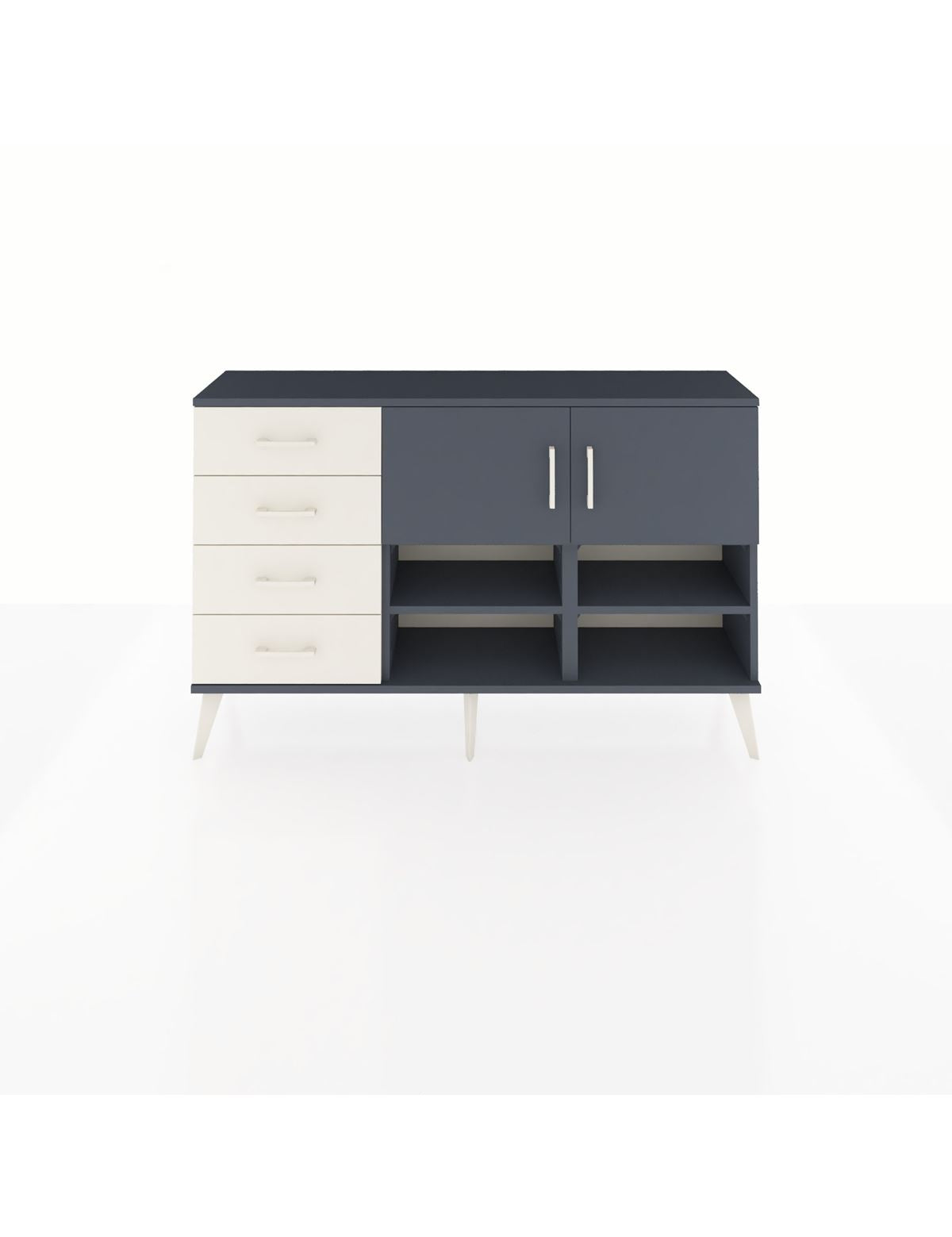 Arges Konsol 4 Raflı 4 Çekmeceli 2 Kapaklı 132x30x83 - S144M031V16A