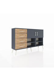 Arges Konsol 4 Raflı 4 Çekmeceli 2 Kapaklı 132x30x83 - S144M031V18A