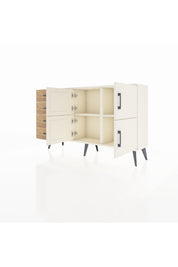 Arges Konsol 2 Raflı 4 Çekmeceli 4 Kapaklı 132x30x83 - S144M032V06A