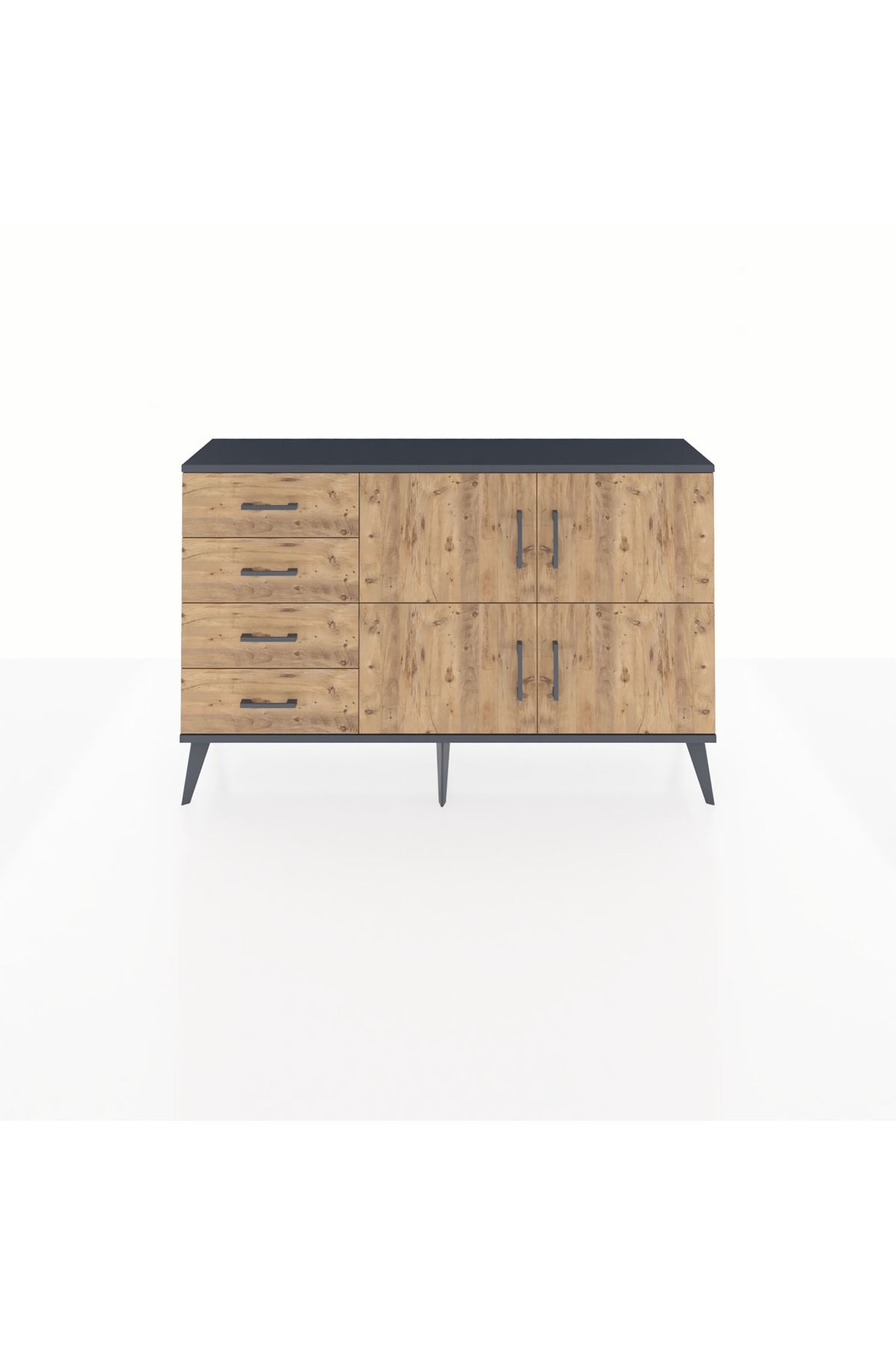 Arges Konsol 2 Raflı 4 Çekmeceli 4 Kapaklı 132x30x83 - S144M032V12A