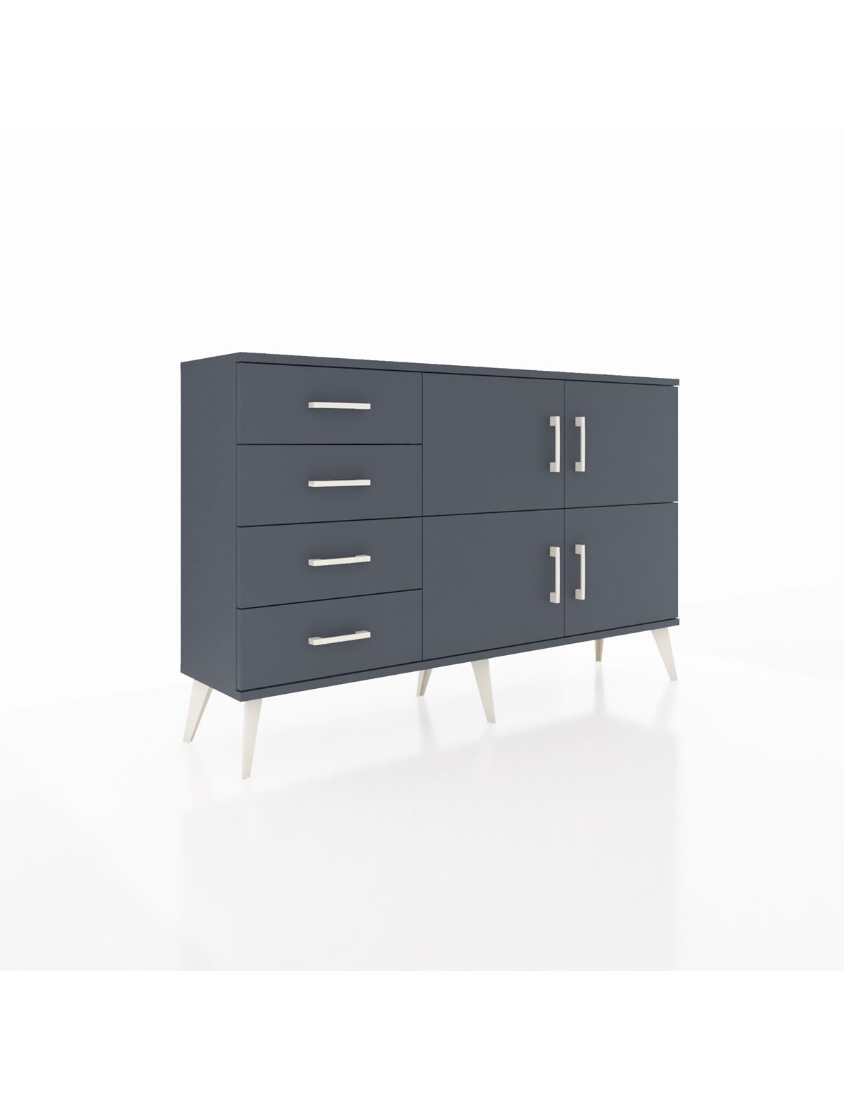 Arges Konsol 2 Raflı 4 Çekmeceli 4 Kapaklı 132x30x83 - S144M032V17A