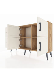 Arges Konsol 2 Raflı 4 Çekmeceli 4 Kapaklı 132x30x83 - S144M032V22A