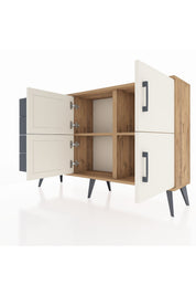 Arges Konsol 2 Raflı 4 Çekmeceli 4 Kapaklı 132x30x83 - S144M032V23A