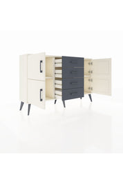 Arges Konsol 2 Raflı 4 Çekmeceli 4 Kapaklı 132x30x83 - S144M033V05A