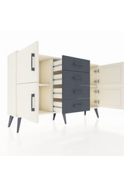 Arges Konsol 2 Raflı 4 Çekmeceli 4 Kapaklı 132x30x83 - S144M033V05A